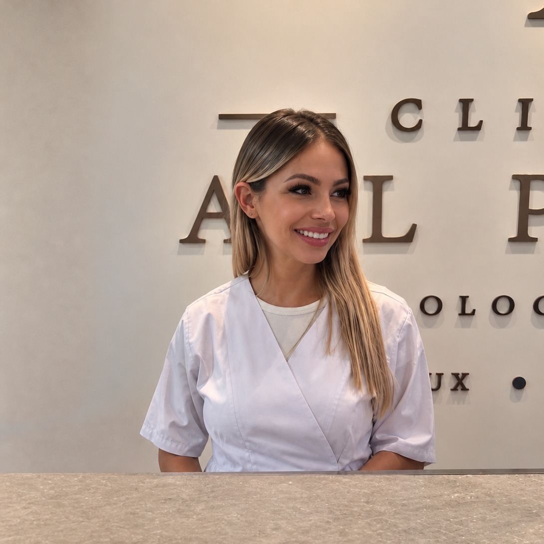 Andrea, soins du cuir chevelu et extensions à la Clinique Alpine
